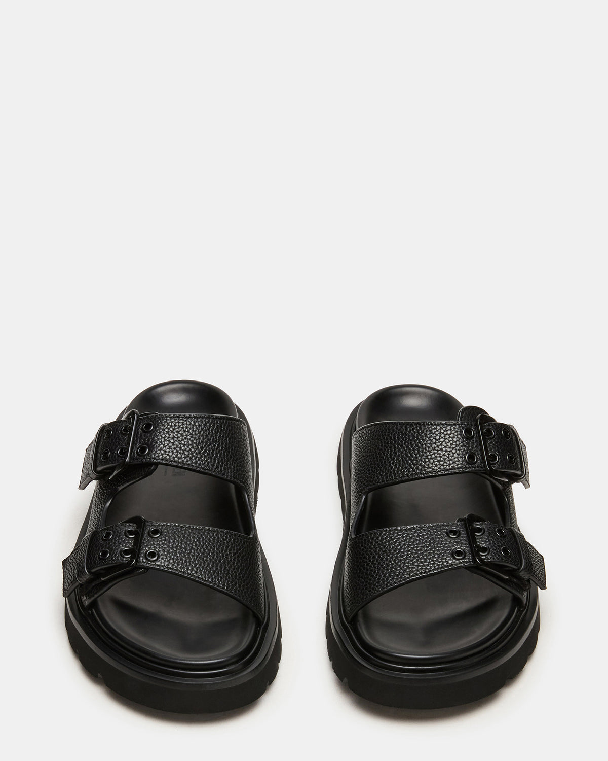 LUXOR Black Slide Footbed Men's Sandal - Steve Madden
