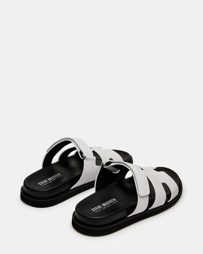 MAIVEN White Fisherman Men's Sandal - Steve Madden