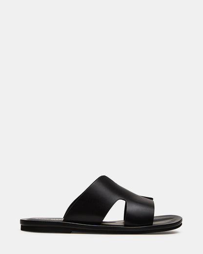 SPLASH Tan Leather Men's Flat Slip-On Sandal - Steve Madden