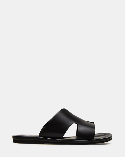 SPLASH Tan Leather Men's Flat Slip-On Sandal - Steve Madden