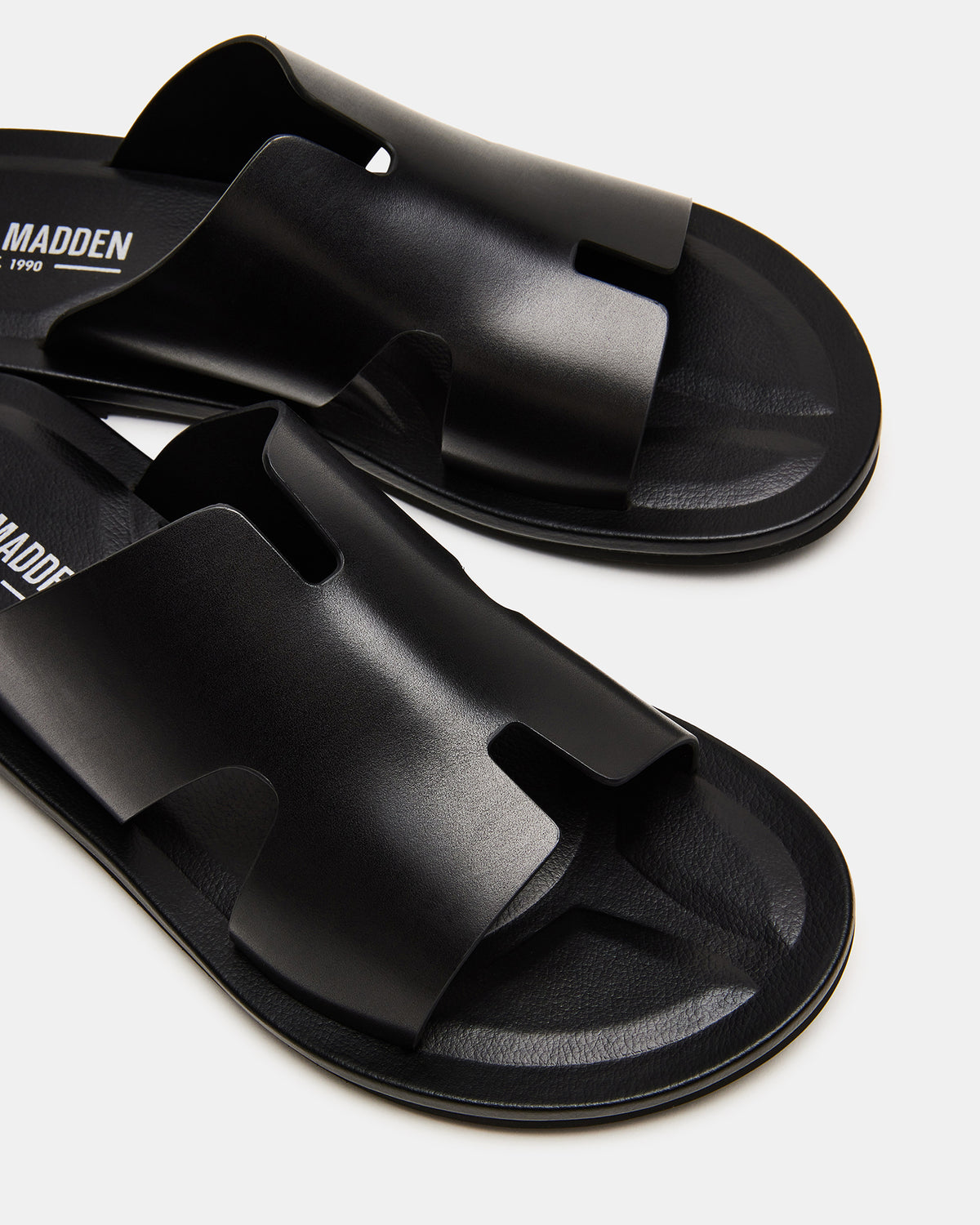 SPLASH Tan Leather Men's Flat Slip-On Sandal - Steve Madden