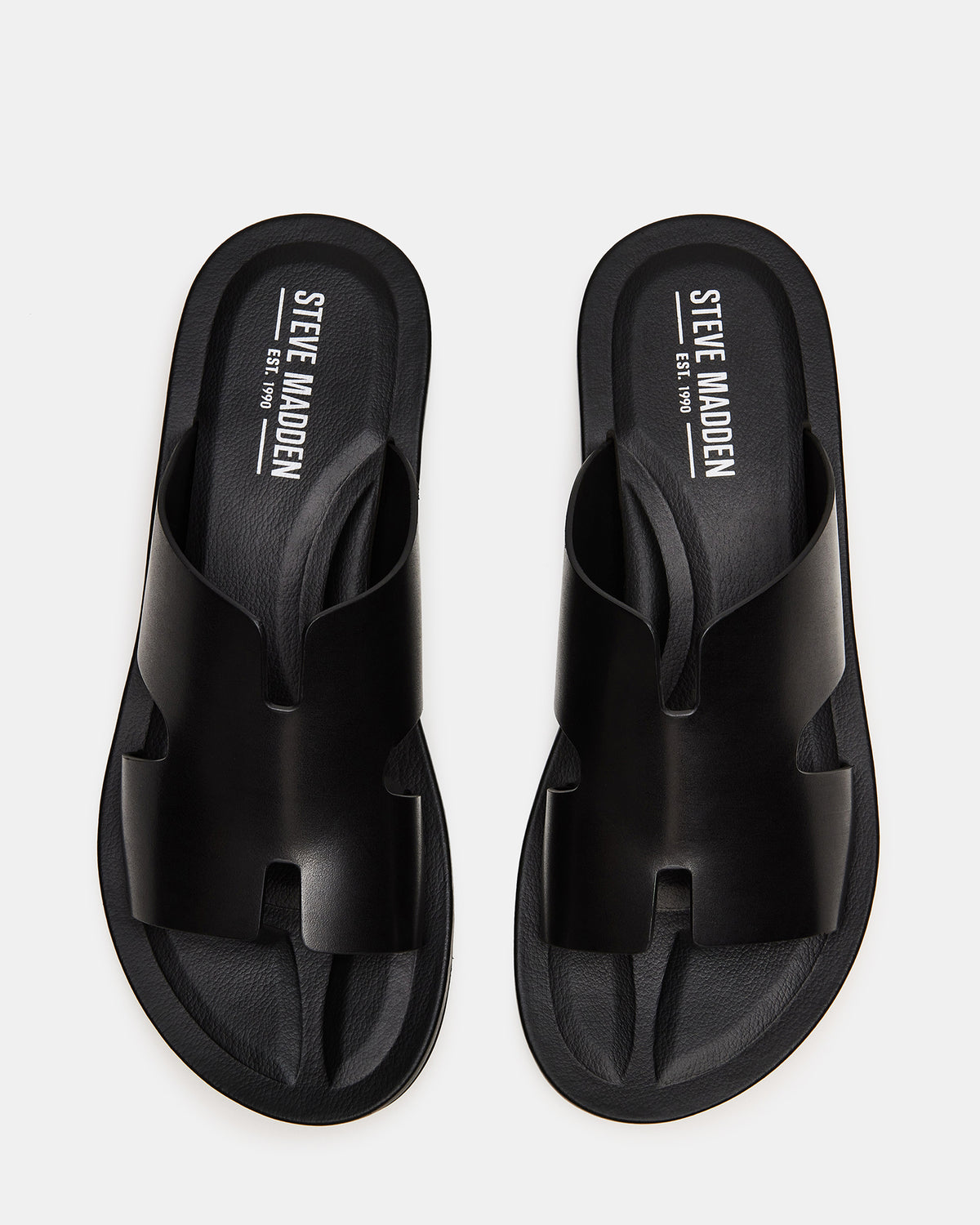 SPLASH Tan Leather Men's Flat Slip-On Sandal - Steve Madden