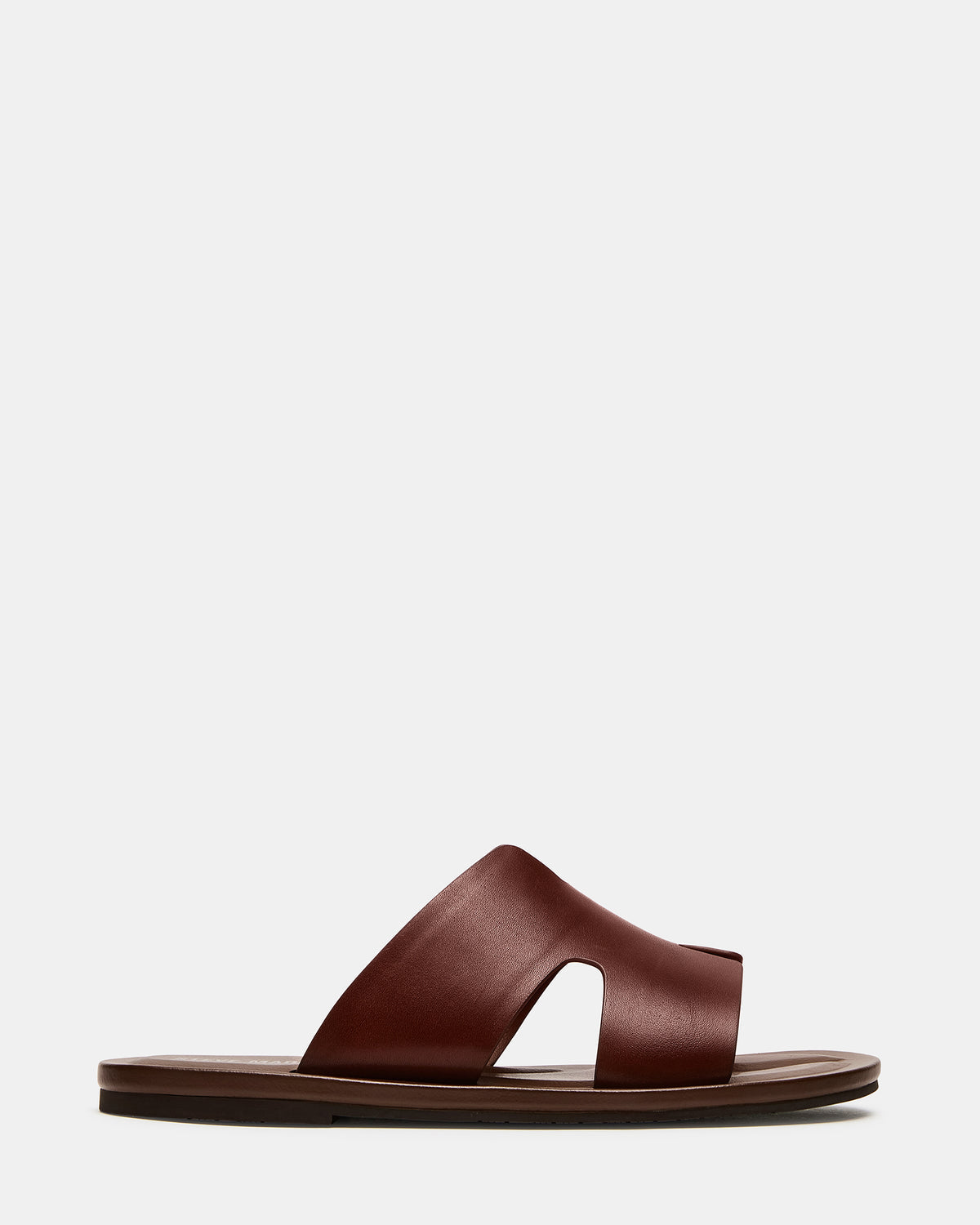 SPLASH Tan Leather Men's Flat Slip-On Sandal - Steve Madden