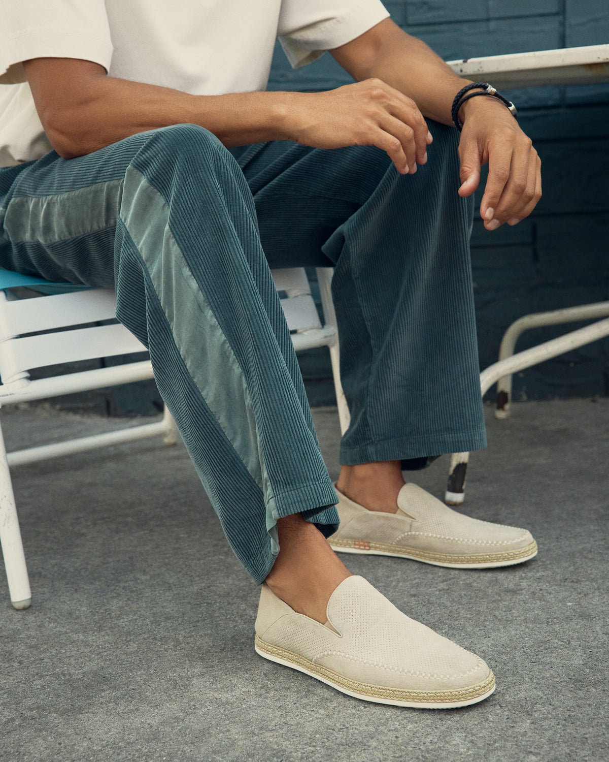 CAYDENN Off-White Slip-On Espadrille Men's Casual Loafer - Steve Madden