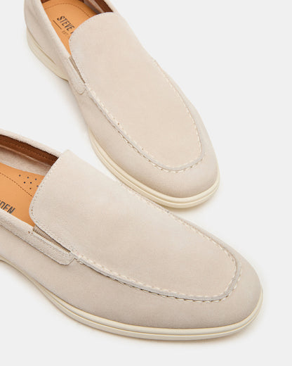 LINUX Beige Suede Slip-On Men's Casual - Steve Madden