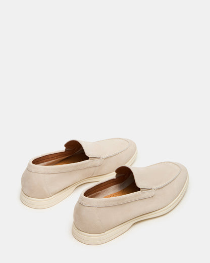 LINUX Beige Suede Slip-On Men's Casual - Steve Madden