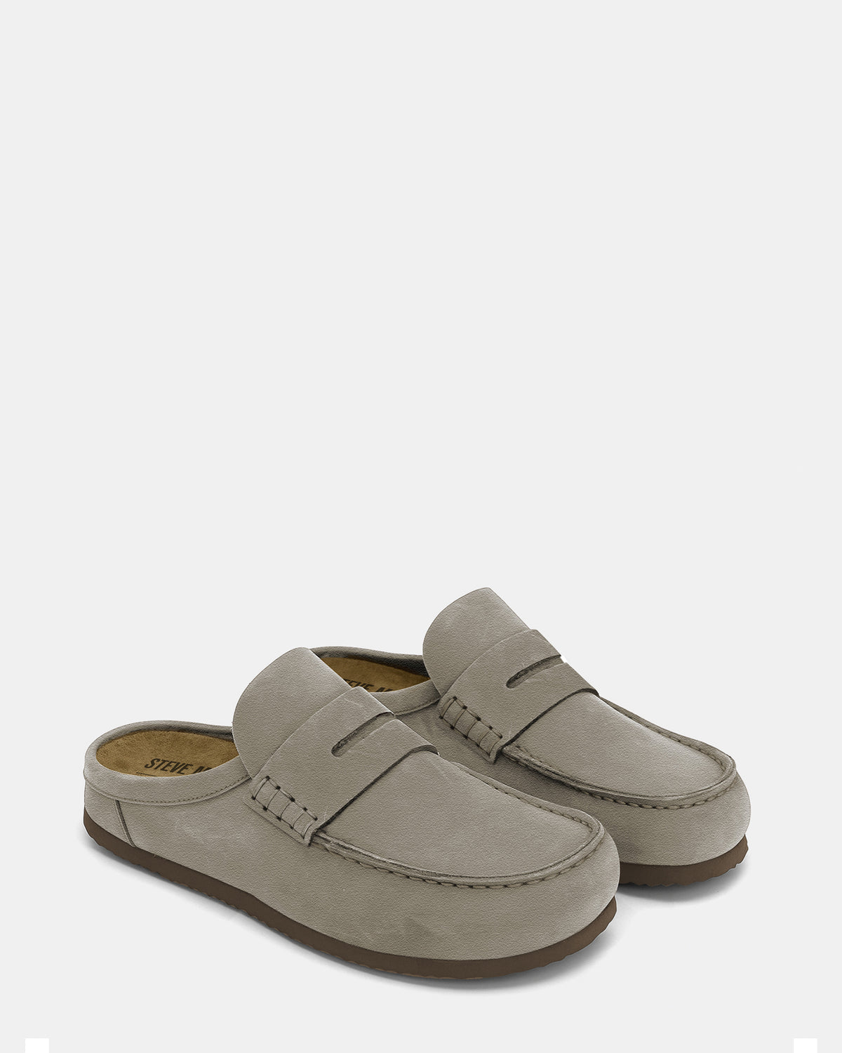 WYATT Taupe Suede Slip-On Clog Men's Casual - Steve Madden