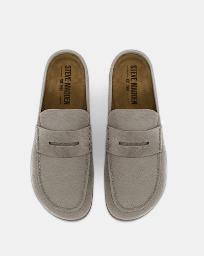 WYATT Taupe Suede Slip-On Clog Men's Casual - Steve Madden