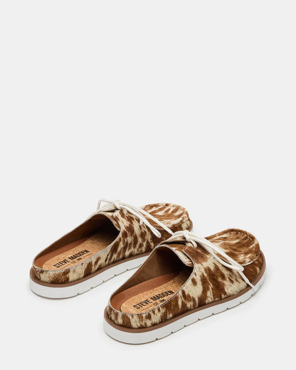 SAILOR Brown White Slip-On Laces Footbed Men's Casual Shoe - Steve Madden