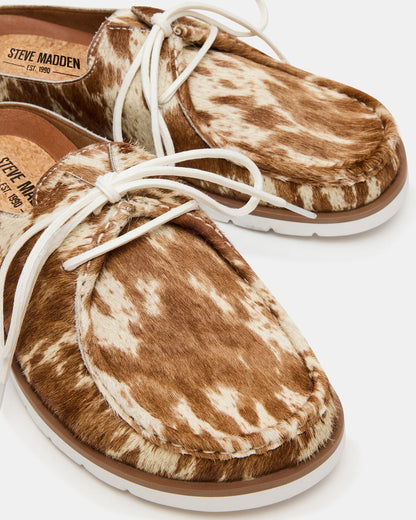 SAILOR Brown White Slip-On Laces Footbed Men's Casual Shoe - Steve Madden