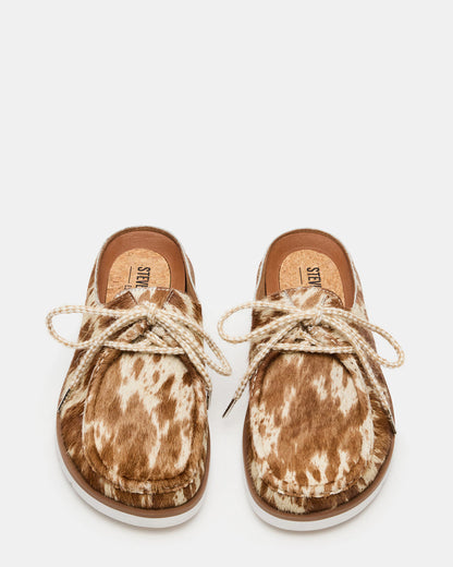 SAILOR Brown White Slip-On Laces Footbed Men's Casual Shoe - Steve Madden