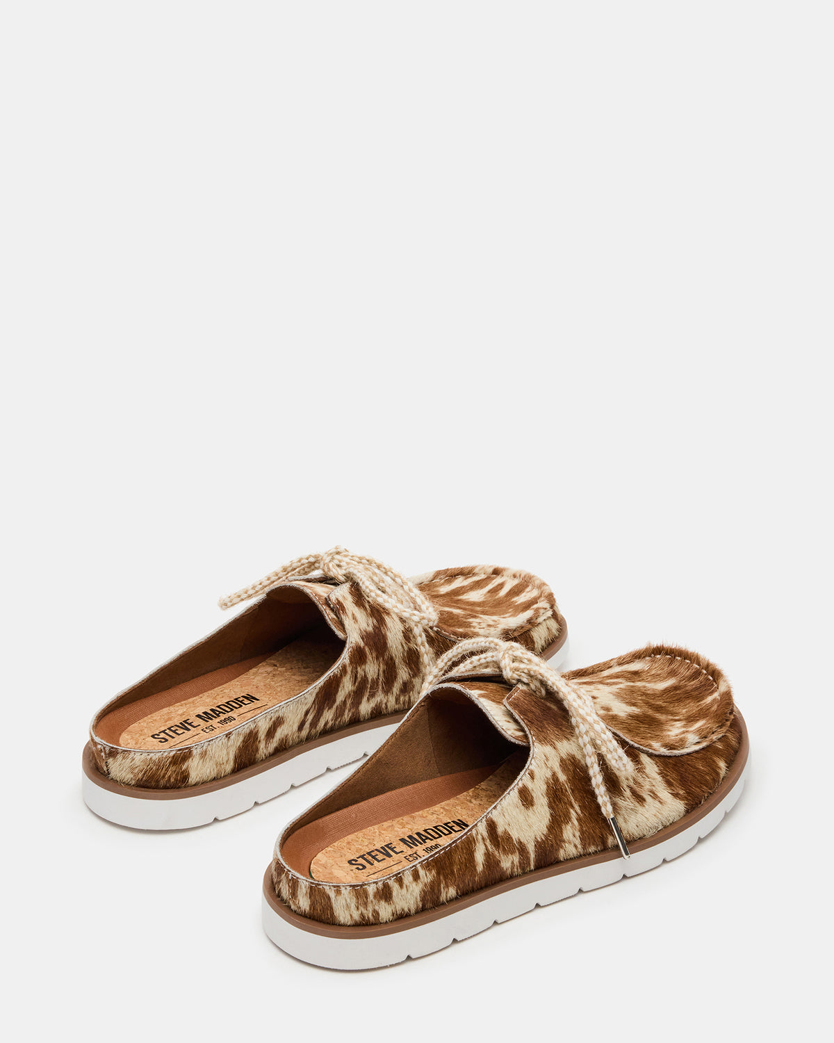 SAILOR Brown White Slip-On Laces Footbed Men's Casual Shoe - Steve Madden