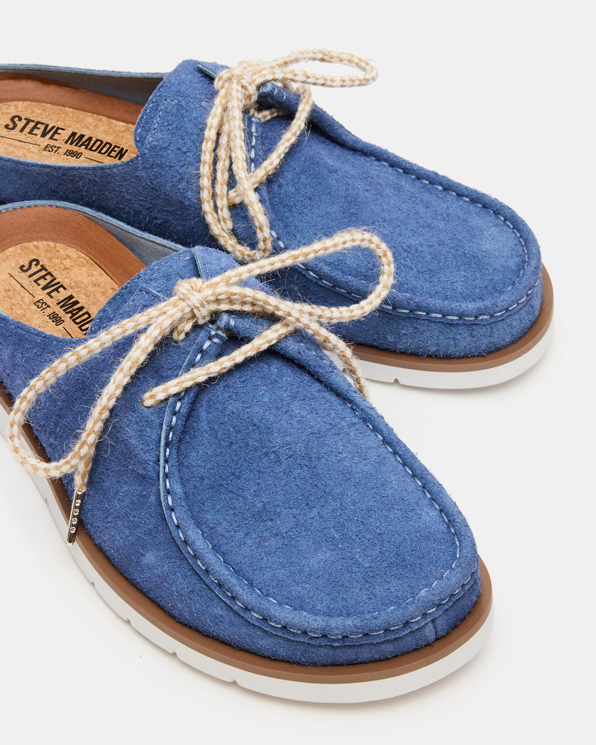 SAILOR Blue Slip-On Laces Footbed Men's Casual Shoe - Steve Madden