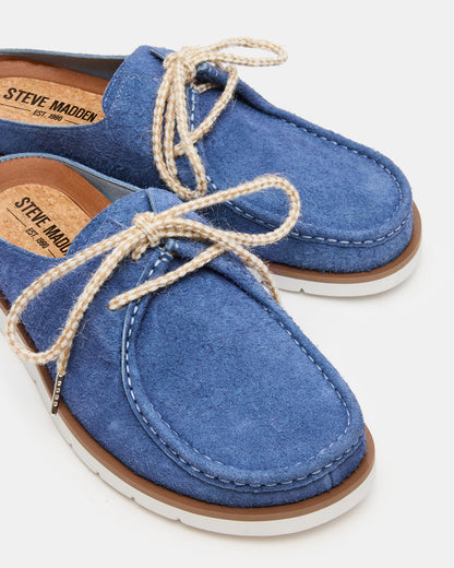 SAILOR Blue Slip-On Laces Footbed Men's Casual Shoe - Steve Madden