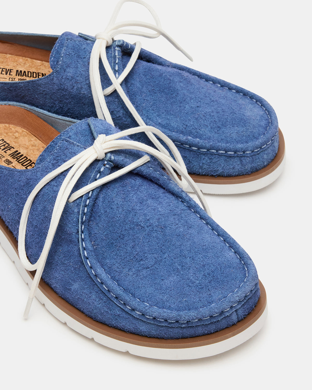 SAILOR Blue Slip-On Laces Footbed Men's Casual Shoe - Steve Madden