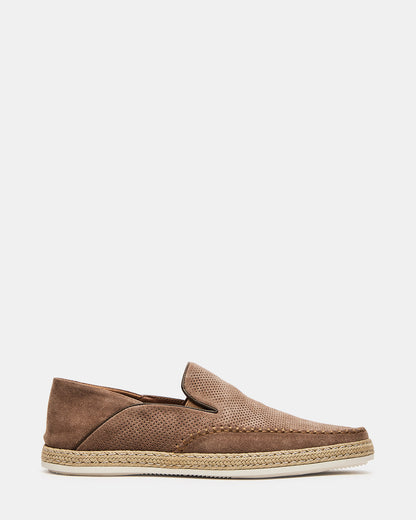 CAYDENN Tobacco Suede Slip-On Espadrille Men's Casual Loafer - Steve Madden