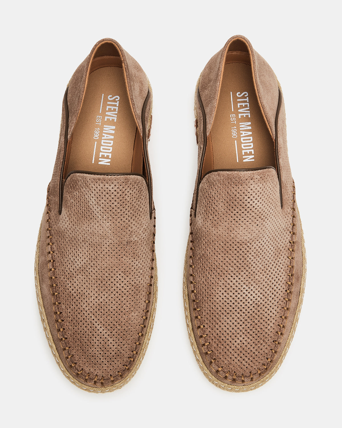 CAYDENN Tobacco Suede Slip-On Espadrille Men's Casual Loafer - Steve Madden