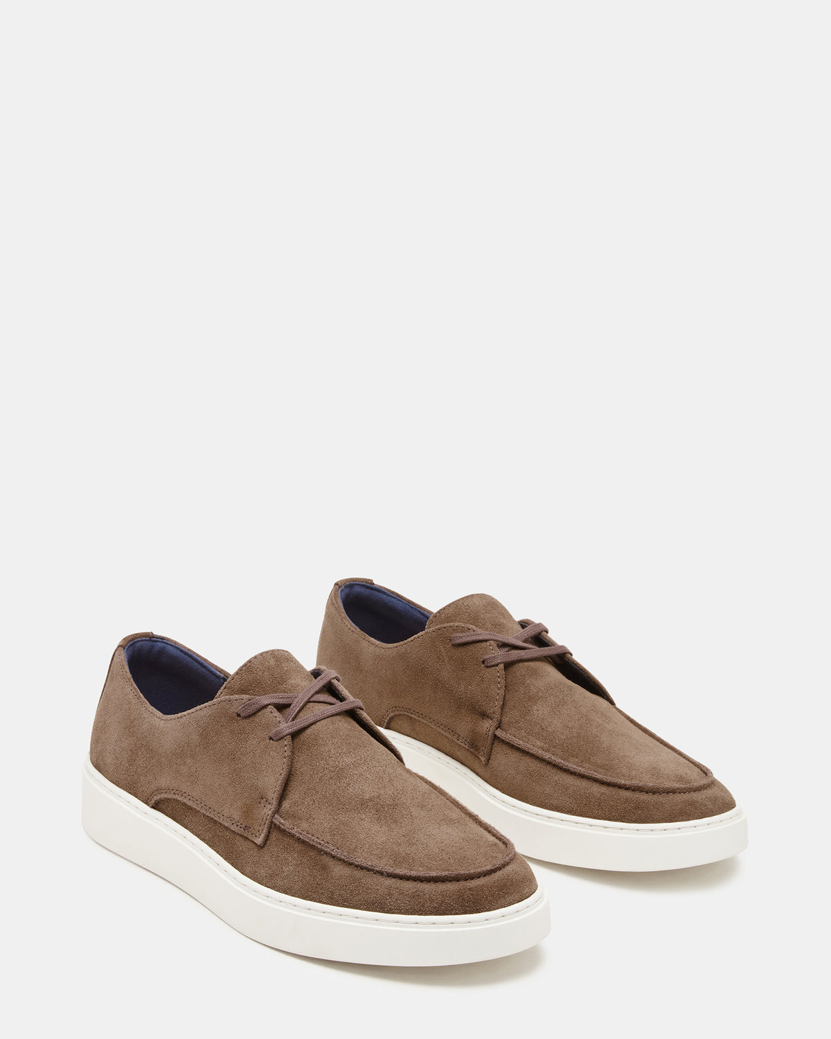 FRANKK Cognac Suede Lace-Up Men's Casual Shoe - Steve Madden