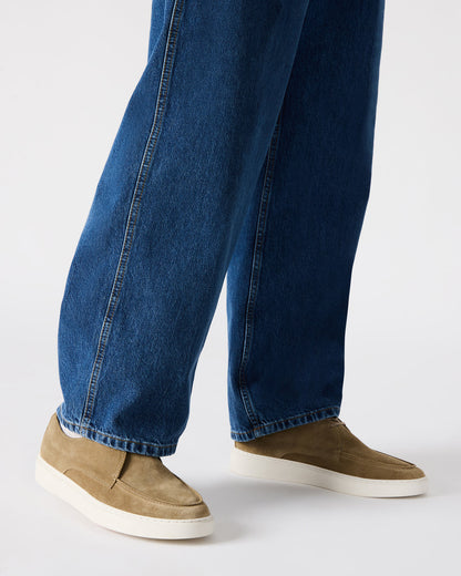 FRANKK Taupe Suede Lace-Up Men's Casual Shoe - Steve Madden