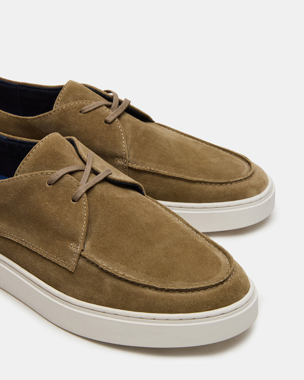 FRANKK Taupe Suede Lace-Up Men's Casual Shoe - Steve Madden