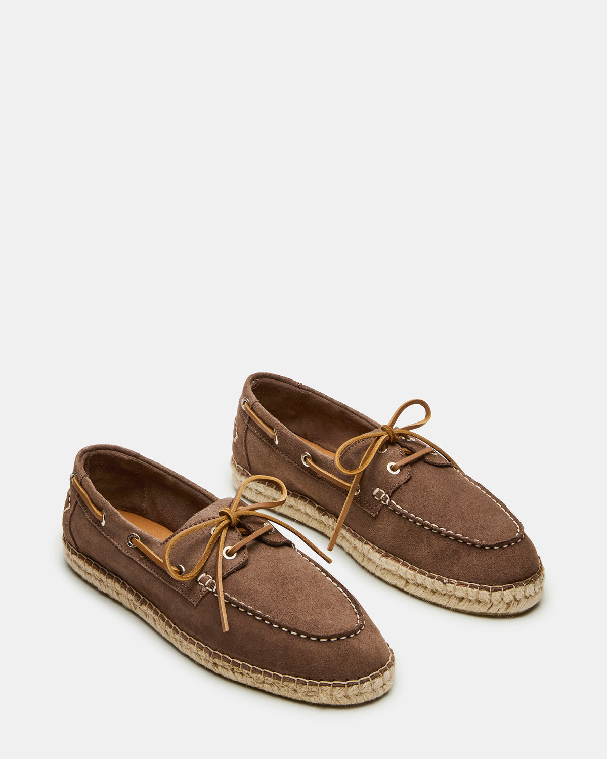 PANCHO Taupe Suede Slip-On Espadrille Boat Shoe Men's Casual - Steve Madden