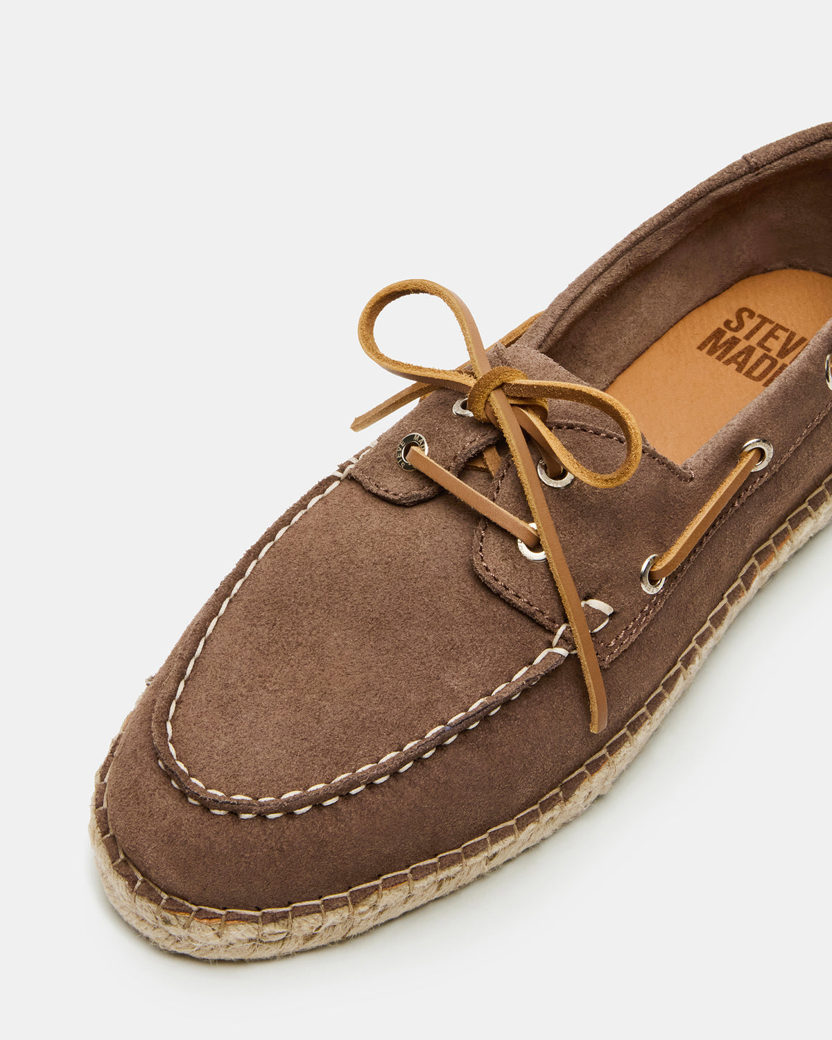 PANCHO Taupe Suede Slip-On Espadrille Boat Shoe Men's Casual - Steve Madden