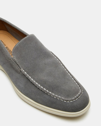 LINUX Grey Suede Slip-On Men's Casual - Steve Madden