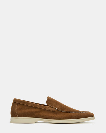 LINUX Chestnut Suede Slip-On Men's Casual - Steve Madden