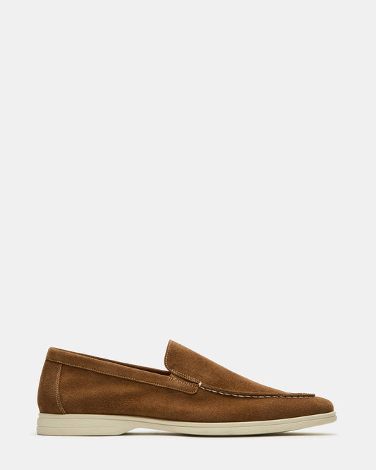 LINUX Chestnut Suede Slip-On Men's Casual - Steve Madden