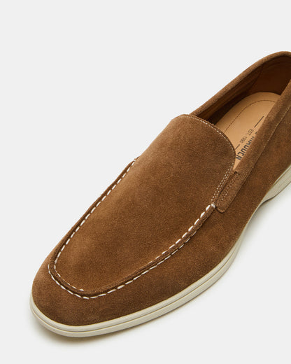 LINUX Chestnut Suede Slip-On Men's Casual - Steve Madden