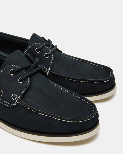 ZEPHYR Navy Slip-On Men's Boat Shoe Loafer - Steve Madden