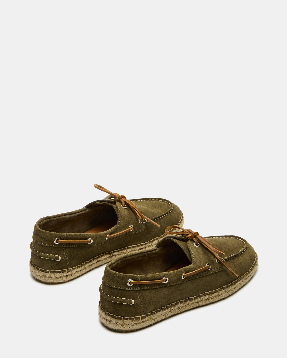 PANCHO Olive Suede Slip-On Espadrille Boat Shoe Men's Casual - Steve Madden