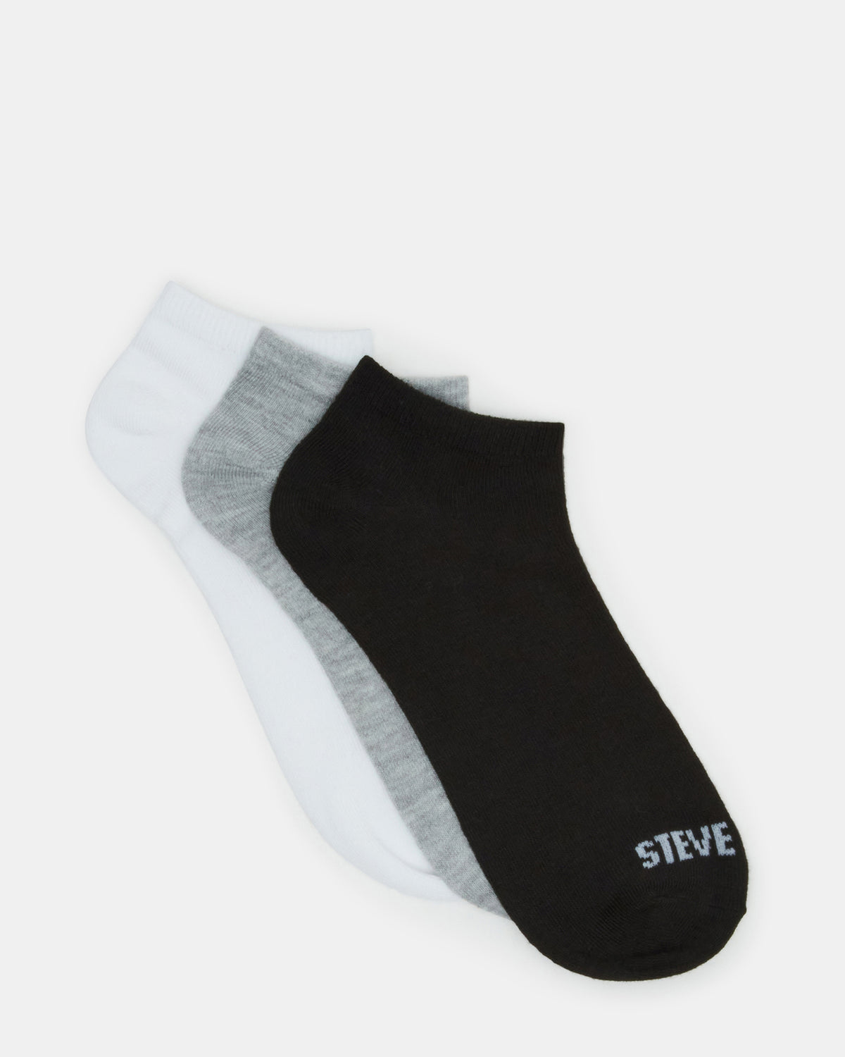 BASIC LOW CUT SOCKS BLACK/WHITE | Men's Multi Pack Low-Cut Socks - Steve Madden