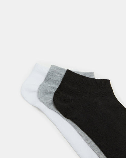 BASIC LOW CUT SOCKS BLACK/WHITE | Men's Multi Pack Low-Cut Socks - Steve Madden
