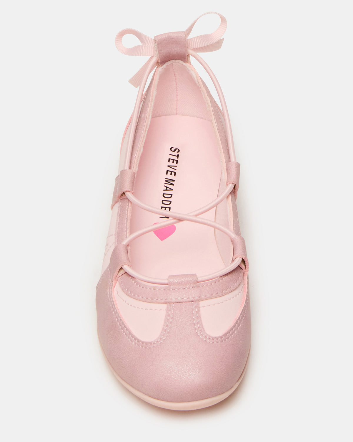 Kids' MEARA Blush Low-Top Lace-Up Girls' Sneaker - Steve Madden