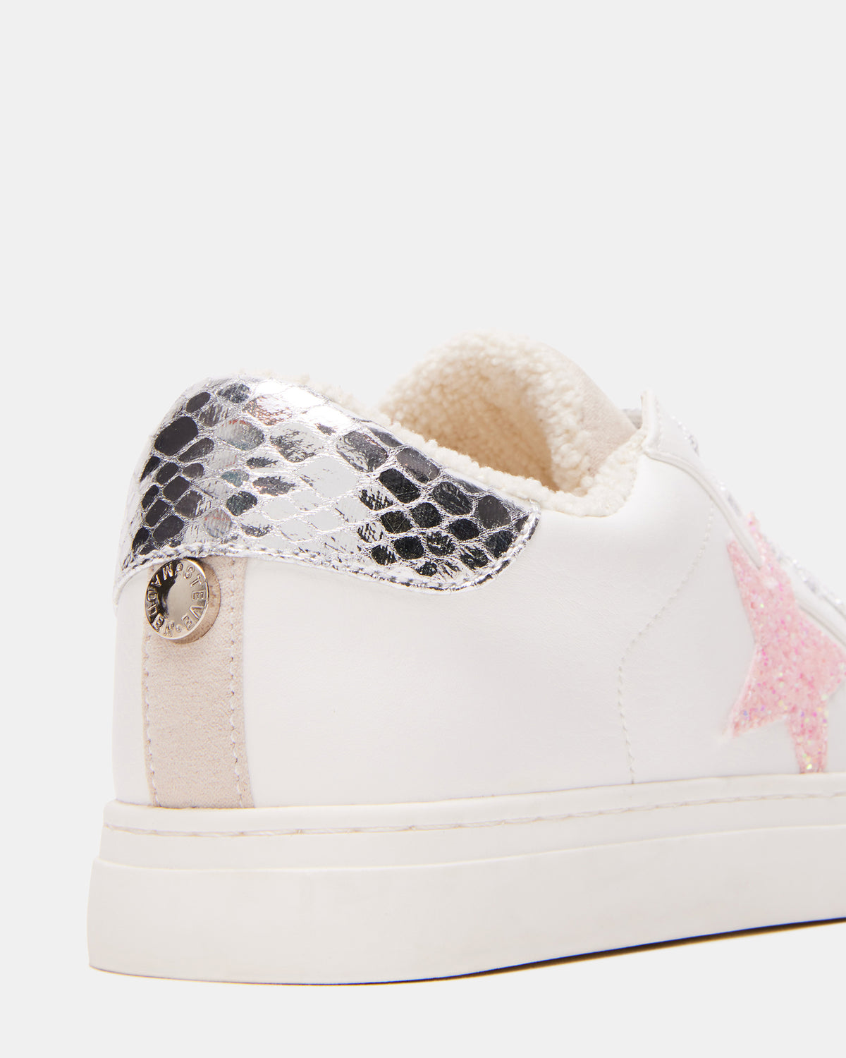 Kids' REZUME White Multi Girls' Lace-Up Star Sneakers - Steve Madden