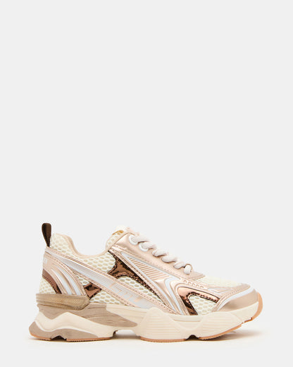 Kids' SPEDSTR Rose Gold Low-Top Lace-Up Girls' Sneaker - Steve Madden