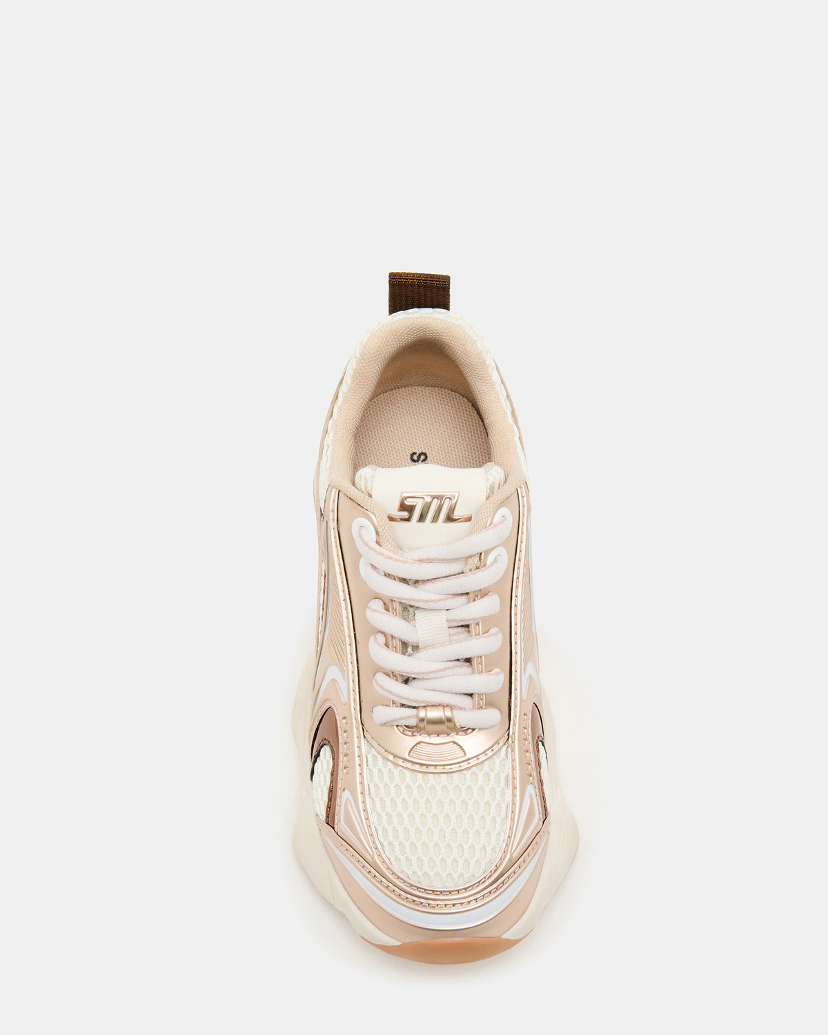 Kids' SPEDSTR Rose Gold Low-Top Lace-Up Girls' Sneaker - Steve Madden
