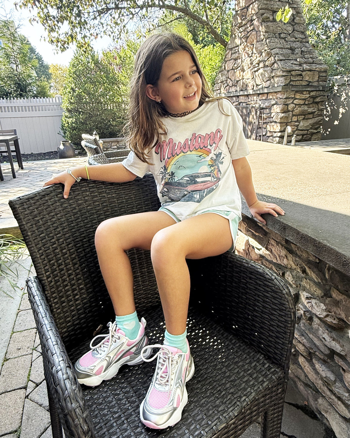 Kids' SPEDSTR Pink Low-Top Lace-Up Girls' Sneaker - Steve Madden