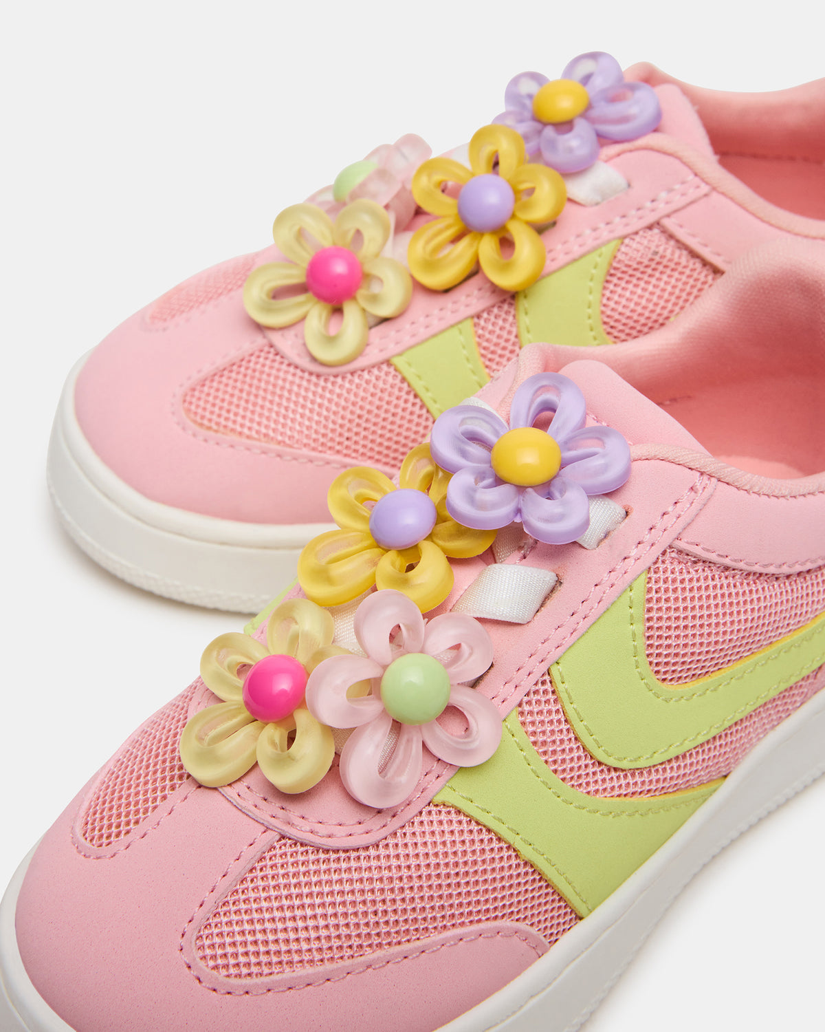 Toddlers' JERSEY Lime/Pink Low-Top Platform Girls' Sneaker - Steve Madden