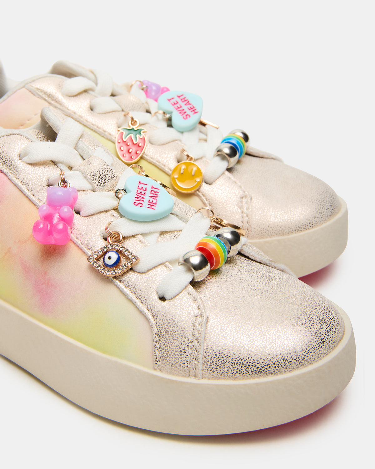 Toddlers' POET Pastel Multi Girls' Low-Top Lace-Up Sneaker - Steve Madden