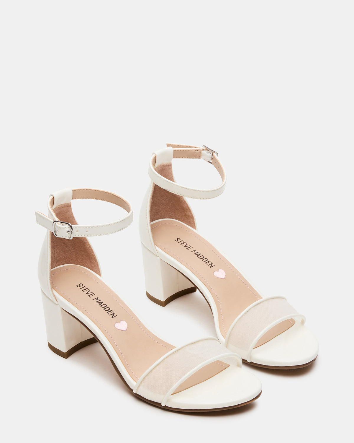 Kids' CARRSON Mesh White Girls' Dress Heel - Steve Madden