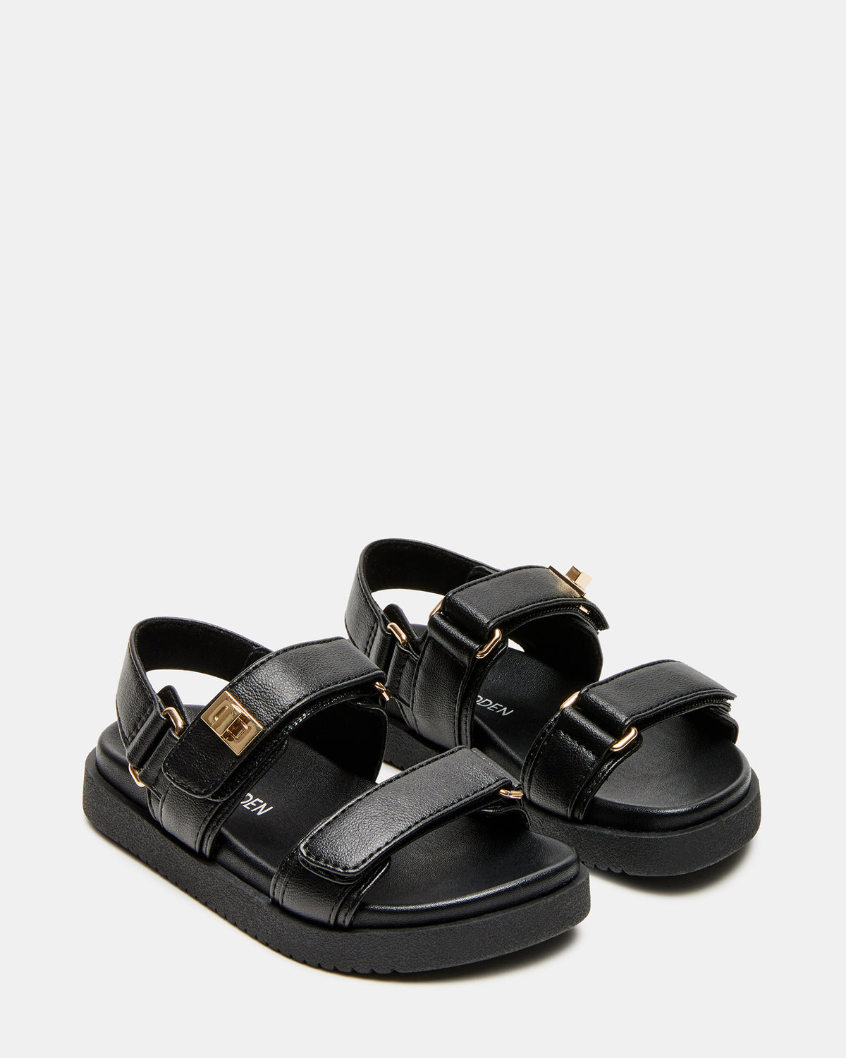 Toddlers' MONA Black Girls' Flatform Sandal - Steve Madden