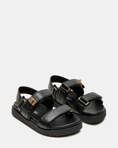 Toddlers' MONA Black Girls' Flatform Sandal - Steve Madden
