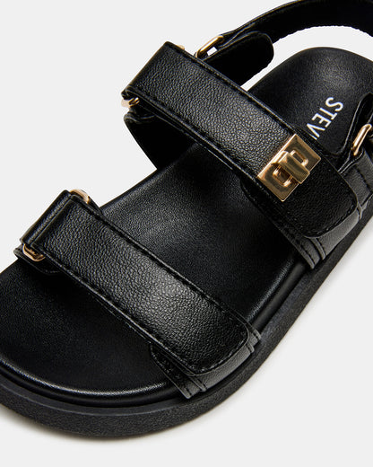 Toddlers' MONA Black Girls' Flatform Sandal - Steve Madden