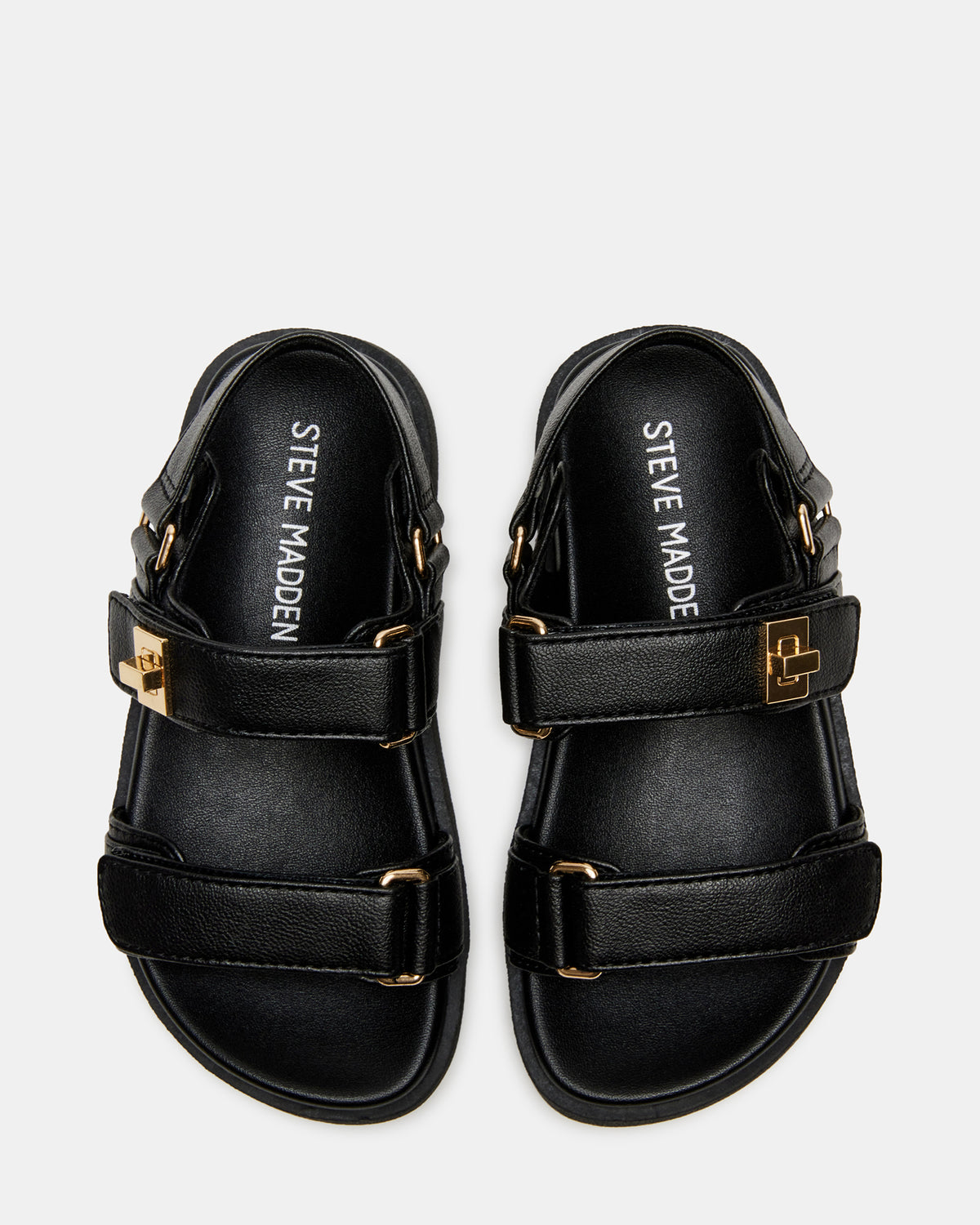 Toddlers' MONA Black Girls' Flatform Sandal - Steve Madden