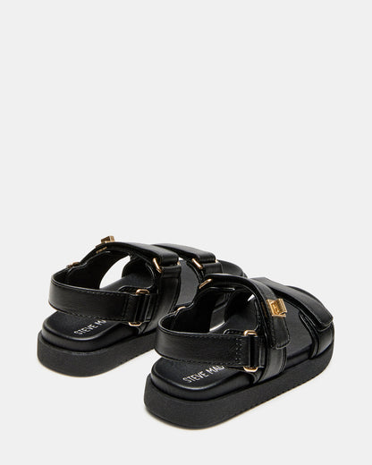 Toddlers' MONA Black Girls' Flatform Sandal - Steve Madden