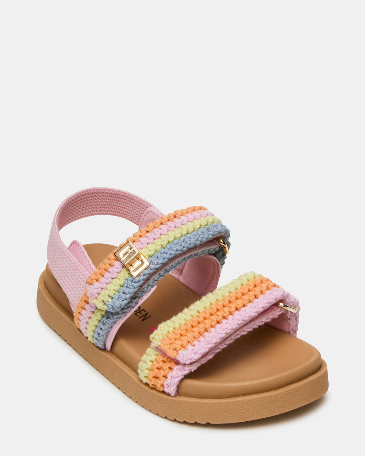Toddlers' MONA Pastel Multi Girls' Flatform Sandal - Steve Madden