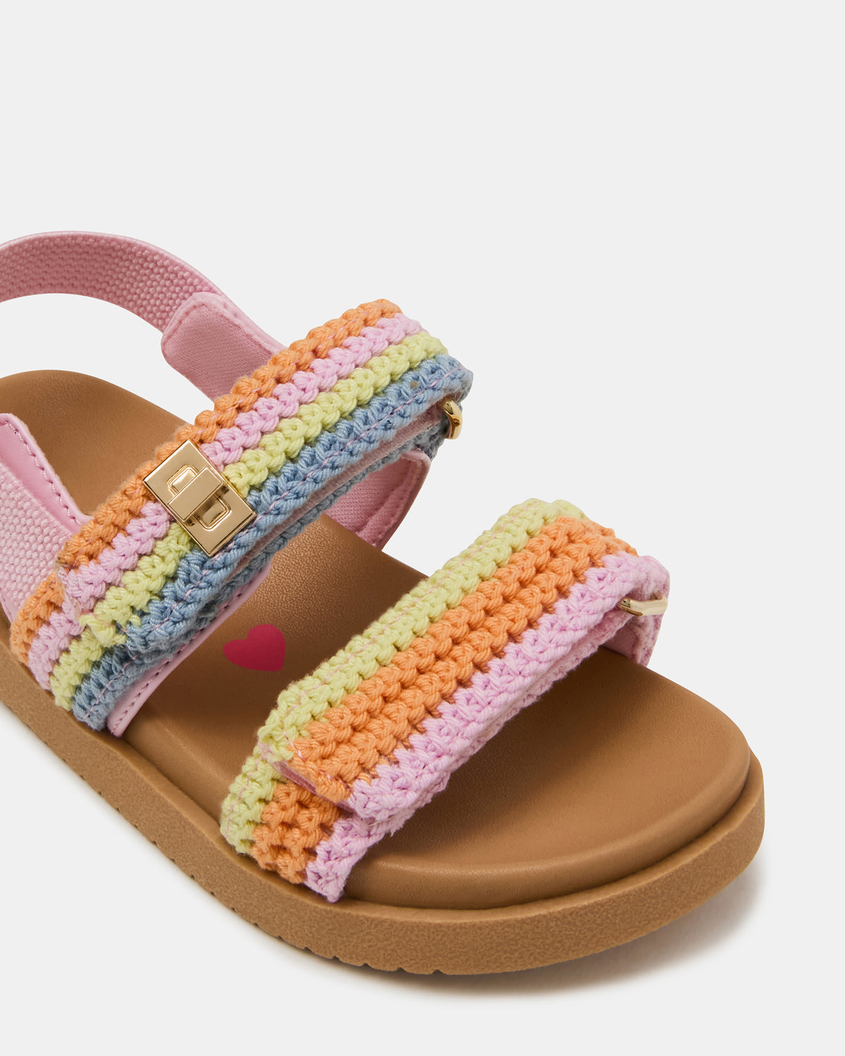 Toddlers' MONA Pastel Multi Girls' Flatform Sandal - Steve Madden