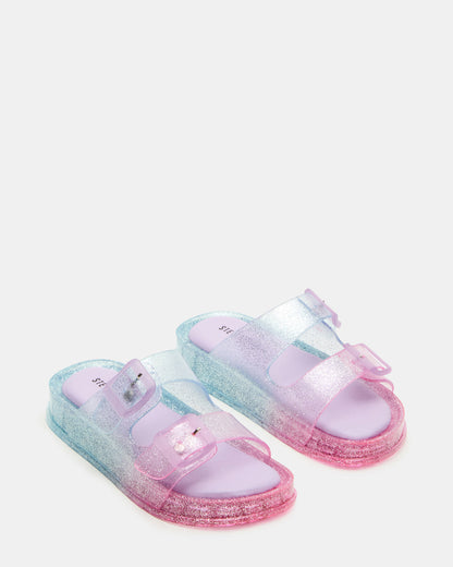 Kids' LOLLI Multi Girls' Flatform Slide Sandal - Steve Madden